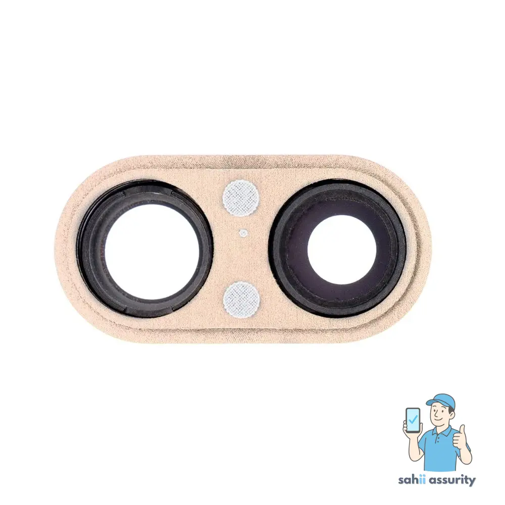 Camera Lens Glass with Frame for Apple iPhone 8 Plus Gold thumbnail